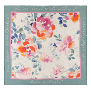 By Biehle_Flowers Green Design_140x140cm_Silk Cashmere_Full