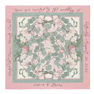 By Biehle_Sweet Peas Design_90x90cm_Silk Cotton_Full