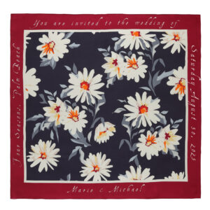 By Biehle_Daisies Design_70x70cm_Crepe de Chine_Full