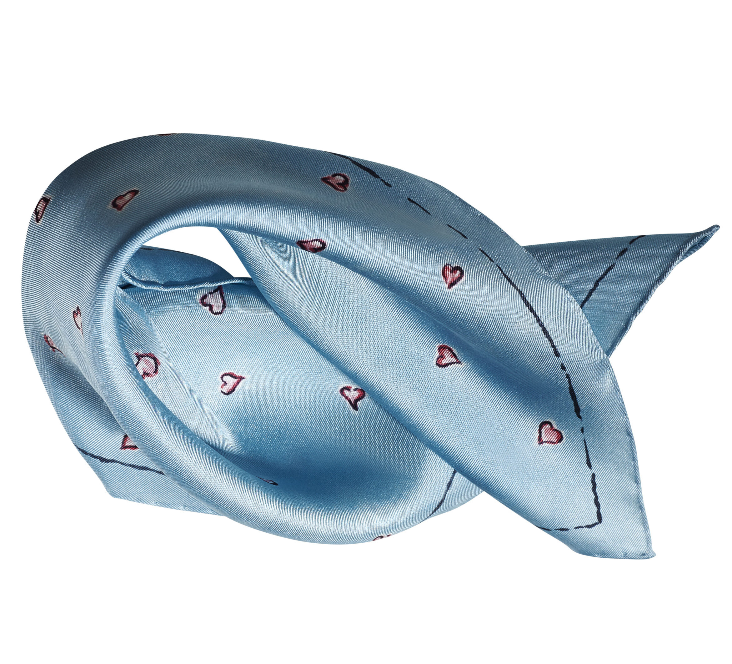 Erich Biehle_Pocket Square_Lago di Como design_Silk Twill_33x33cm